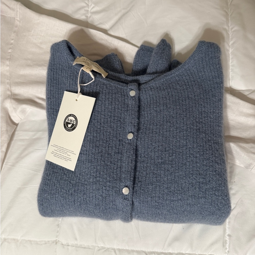 Sezane Gaspard Cardigan Vintage Blue - Size S - Picture 4 of 4